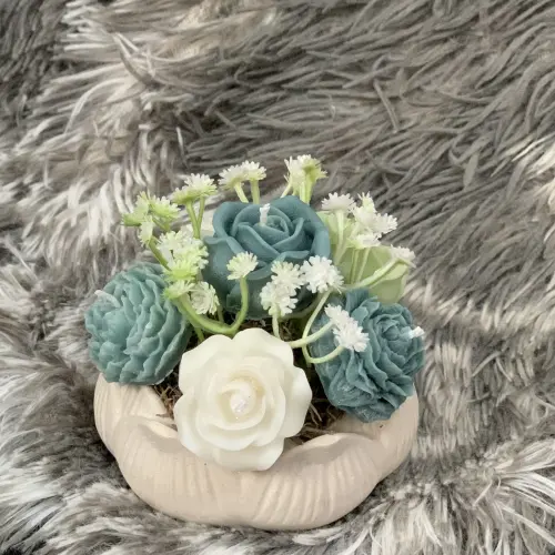 Flor de loto con velas's photo #2