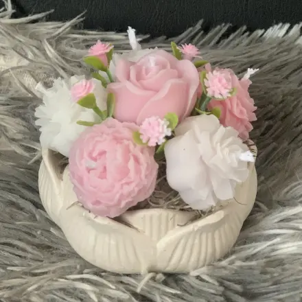 Flor de loto con velas's photo #1