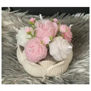 Flor de loto con velas miniatura 1